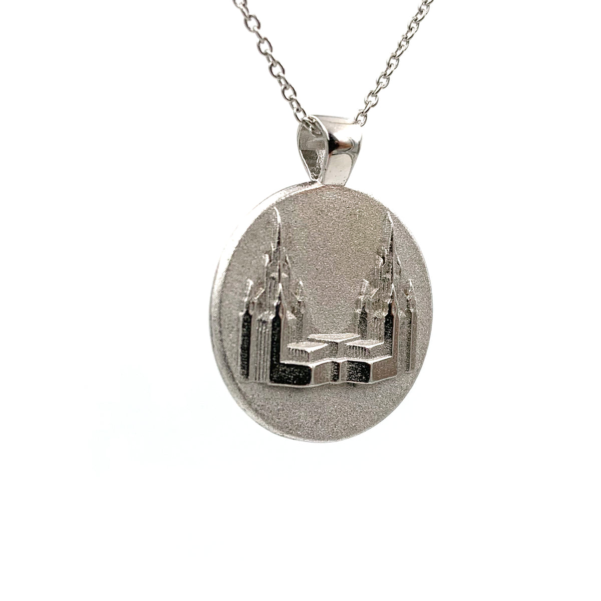 San Diego, California Reversible Temple Necklace - Platinum