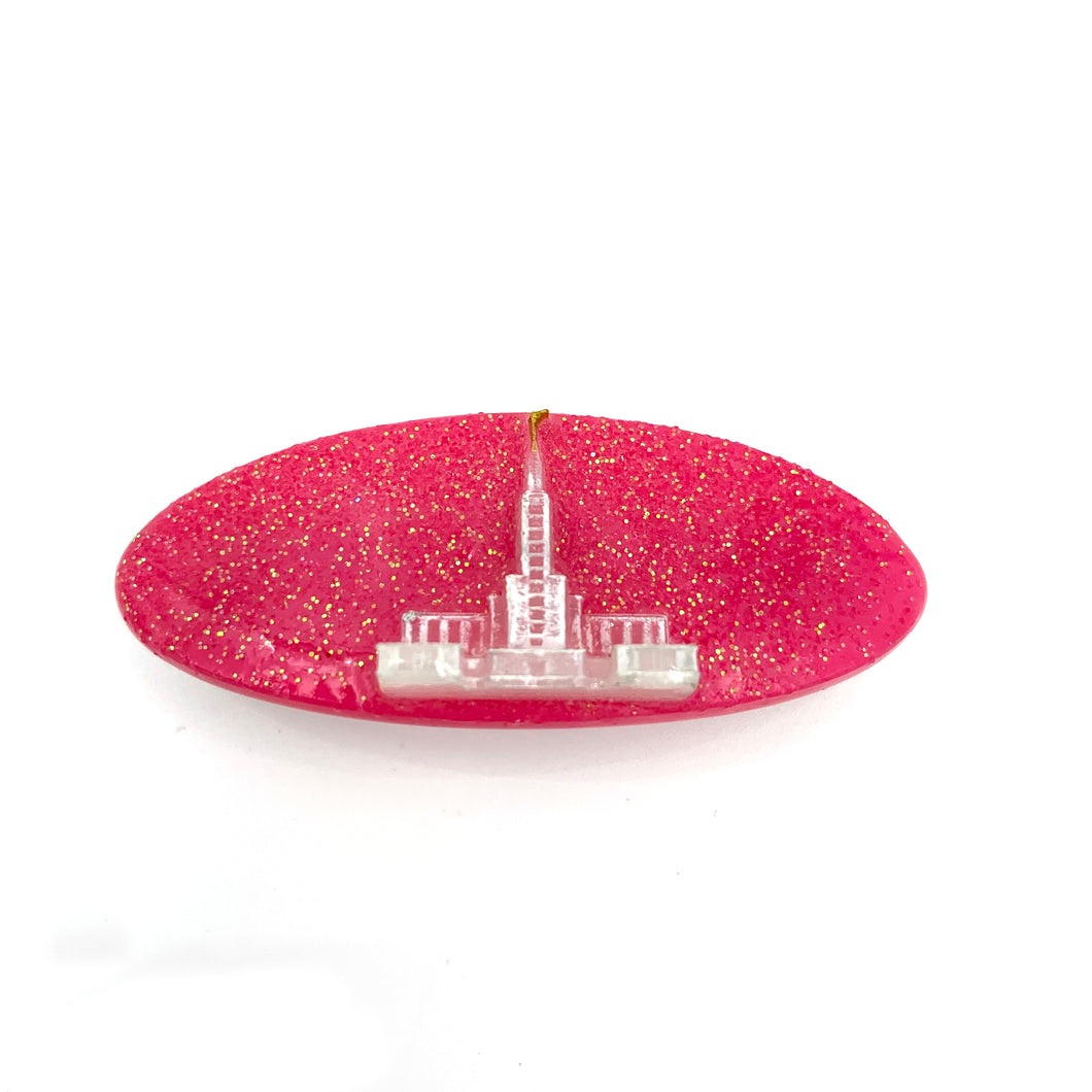 Temple Barrette - Small - Glitter Finish