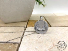 San Diego, California Reversible Temple Necklace - Platinum Plated .925 Sterling Silver