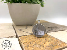 Nauvoo, Illinois Reversible Temple Necklace - Platinum Plated .925 Sterling Silver