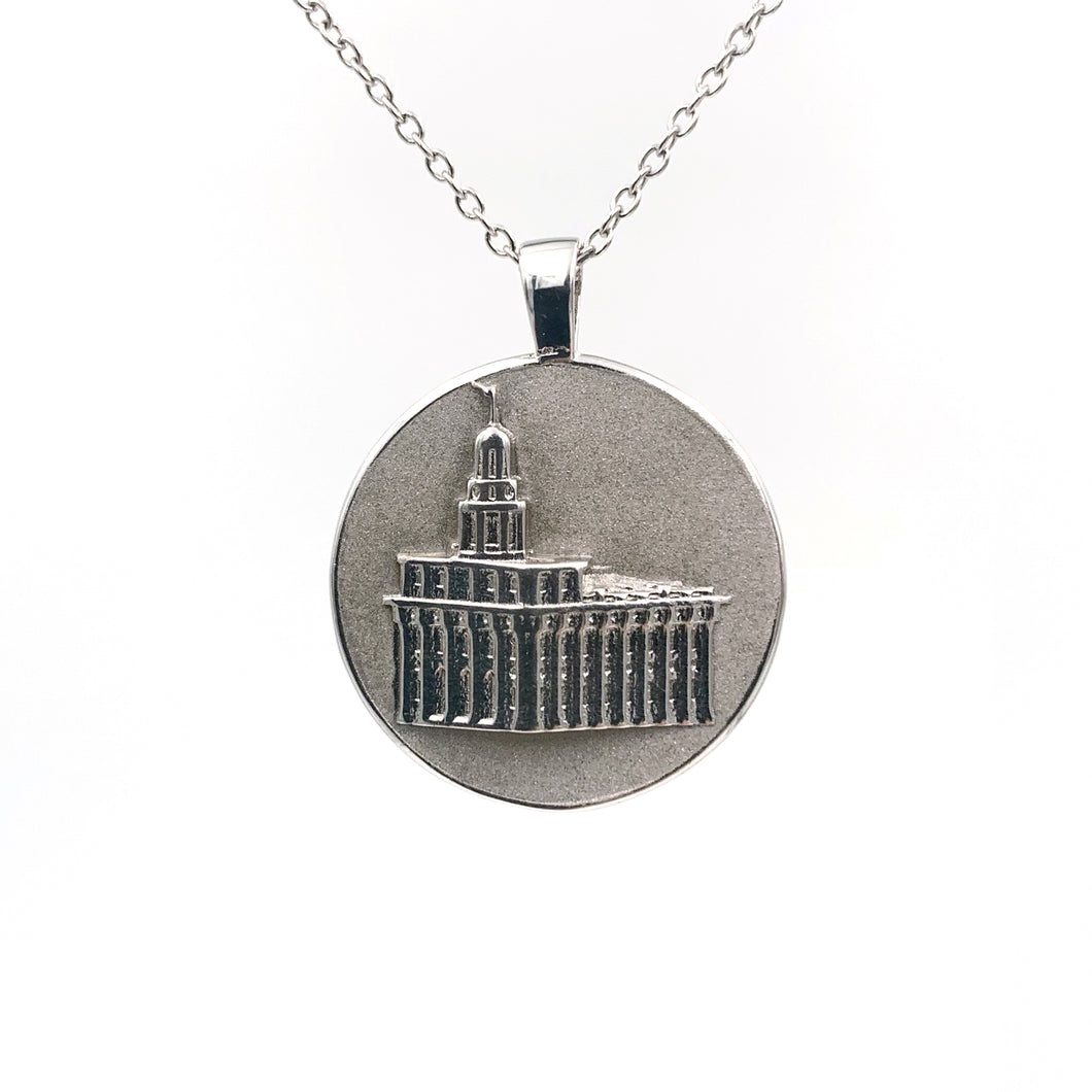 LDS Temple Necklace Nauvoo Pendant Mormon Image 1