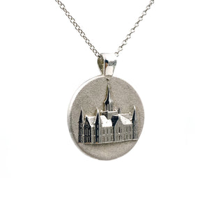 LDS Temple Necklace Provo City Center Pendant Mormon Image 1